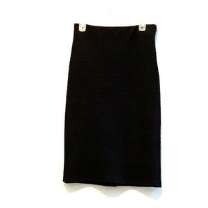 Loft black skirt with side zip size small